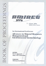 1st International Conference on Advances in Mineral Resources Management and Environmental Geotechnology