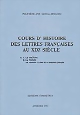 Cours d' histoire des lettres francaises au XIXe siecle