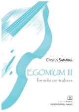 Egomium III for solo Contrabass